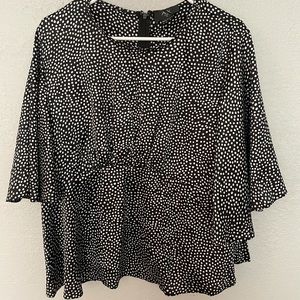 AX blouse black and white